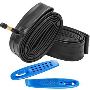 700C 자전거 튜브 700x25C/28C/30C/32C AV48mm 슈레이더 밸브 프리미엄 부틸 고무 700x25C 700x28C 700x30C 타이어 2-Pcs와 호환됩니다