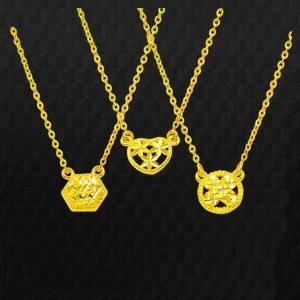 153골드 [최신]24K 순금목걸이 YOC 176N 등 패션목걸이 3.75g(1돈 한돈) 목걸이. 고급핸드메이드컷팅-기타중량 판매자검색