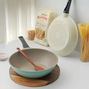 [1+1]키친아트 인덕션 베이직 후라이팬 궁중팬 28cm 골라담기