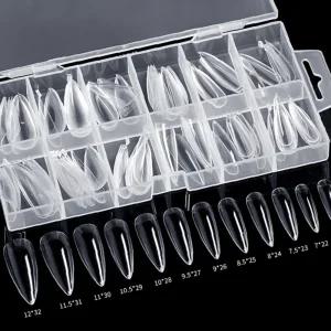 120pcs 수제네일팁 팁 인조 네일은재료빨 코핀 젤 연장 말랑이팁 손톱 말캉팁