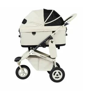 돔3 프리미엄 아이보리화이트 L 강아지 유모차