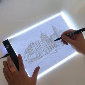 도광판 LED 투명 라이트 투광판 발광판 드로잉 웹툰 A4