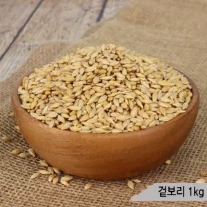 건강알곡 겉보리 1kg 앵무새 햄스터 모이 간식 사료