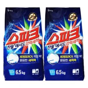 애경 스파크 오리지널 분말 세탁세제 리필 6.5kg x 2개