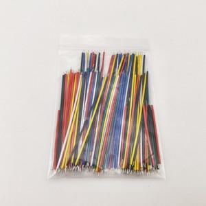 130개/봉지 24AWG 브레드보드 점퍼 와이어 케이블 키트 주석 도금 PCB 납땜 유연한 PVC 전자 5cm 8cm 10cm