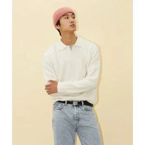 빈폴 BEANPOLE MEN 아란 케이블 칼라넥 니트 아이보리 (BC4951C220) 346770 BC4951C220