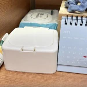 사각 원터치 화장솜 면봉 소품정리함 케이스