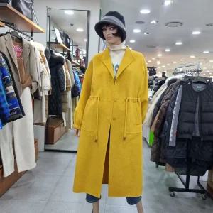 베네통/애플아울렛/허리 스트링 알렉산더 모직 롱 코트/BACT67461