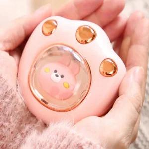 캐릭터 고양이 충전식 손난로 휴대용 전기 전자 핫팩 다회용 겨울용품 따뜻한 핸드워머