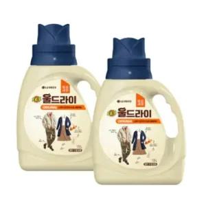 테크 울드라이 중성세제 오리지널 용기 1.5L 2개 업소용 가정용 빨래 세탁 세제 실내건조