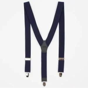 남성용 멜빵끈 네이비 멜빵 벨트 집게 서스펜더 코디 남자멜빵