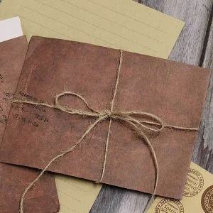 [셀러에이드]편지지 편지봉투 세트 카드 감사 크라프트 스티커