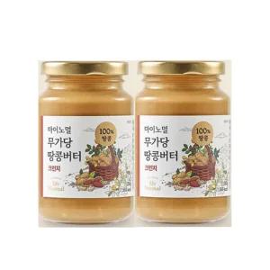 마이노멀 무가당 100프로 땅콩버터 크런치 250g X2개 BNS
