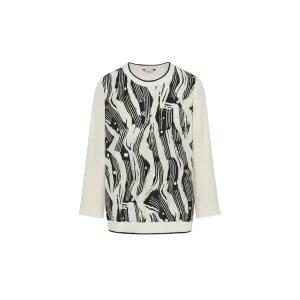 [하프클럽/레노마레이디]레터링 프린트 하프 블라우스 (택가격 199000원)