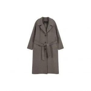 플라스틱아일랜드 싱글 롱 반핸드메이드 코트 PQ4HC081