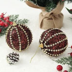 악세사리세트 세로주얼리 트리 장식볼 2p세트 10cm 성탄장식 크리스마스트리방울