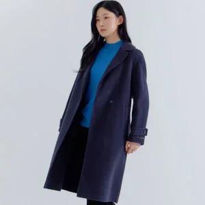 [하프클럽/](2컬러) Z-셀렉션 울 포인트 핸드메이드 코트 LFLCNA04