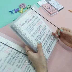 [셀러에이드]B5 바인더 라인노트 반투명 A4노트 설교노트 A3482노트 하드커버노트