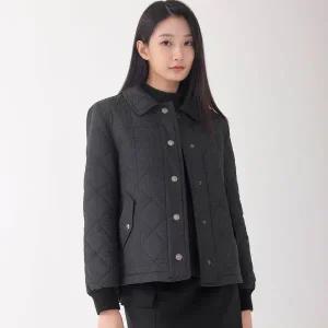 [지센] 2컬러 퀄팅 스탠카라 자켓형 숏 점퍼 LCJPOA22_P410376131