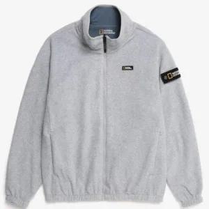 [내셔널지오그래픽](하남점)하이넥 마이크로 플리스 배색 리버시블 집업 N224UFJ130