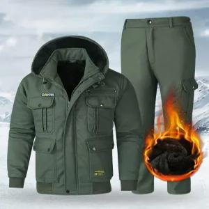 겨울 피스복 기모 배달 동절기 방한복 상하의 작업복 두꺼운 상의 방진복 잠바 방수 정비복