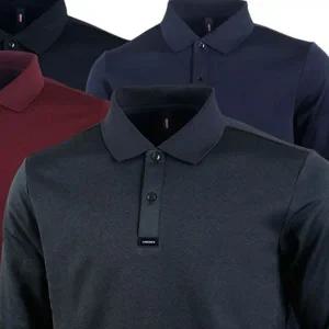 남성 긴 팔 카라 티 보온 캐주얼 티셔츠 남성 기모 카라 티 폴로 겨울 골프웨어 라운딩 라운드 골프 여성