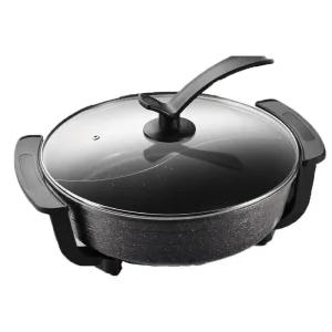 대형 전기 냄비 올인원 와인레드 기숙사 다기능 업소용 분리형 빨간색 전골 멀티쿠커