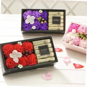 어버이날 부모님 플라워 용돈케이크 레드 용돈박스(S)