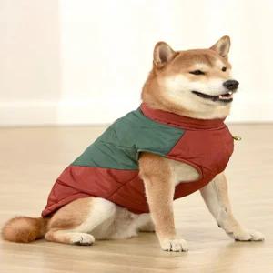 대형견 진돗개옷 중형견 리트리버 패딩 그레이 강아지