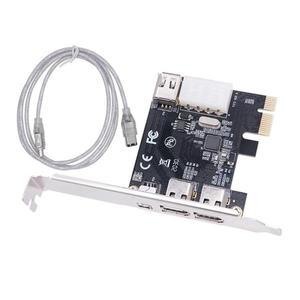 WISH PCI-E 1X 1394 4 포트 DV HD 비디오 캡처 카드 Firewire 800/400/200/100Mbps는 탁상용 스와핑을 지원