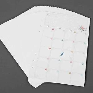 [셀러에이드]6공 다이어리 속지 내지 교체 월간속지 a5 다꾸용품