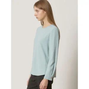 [쉬즈미스]실키 텍스처 베이직 라운드넥 블라우스 택가격 158000원 _P411117407