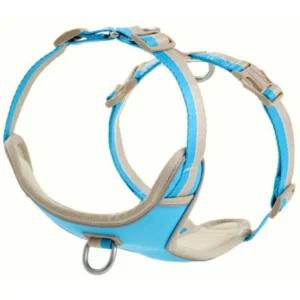 하웃 반려견 앞섬방지 하네스 가슴줄 H형 XS 블루