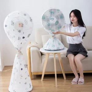 방수 스탠드형 선풍기 커버 인테리어 선풍기 먼지 덮개 가정용 보관