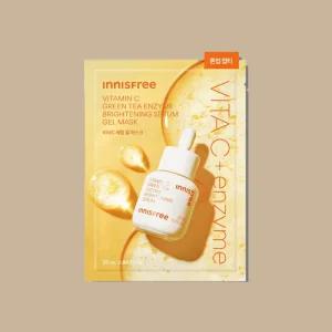 이니스프리 비타민C 그린티 엔자임 브라이트닝 세럼 겔 마스크 10매 1개 마스크팩