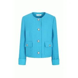 JJ지고트 JJ JIGOTT 롤업 라운드넥 자켓 재킷 GNBA0JKR1_P410384761 1025823