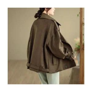 여성 데일룩 코트 트렌치 스웨이드 가을 캐주얼 더블 DAOL3