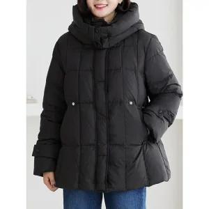 김여사 [빅사이즈](겨울신상)(66-88) 날씬 핏 하프 패딩점퍼 5JP511118