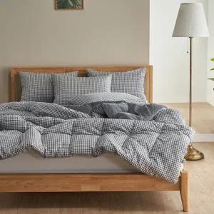 체크 밍크 극세사 겨울침구 차렵이불 패드세트 SS이불1+SS패드1+베개커버1