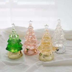 투명 트리 워터볼 오르골 (소) 4type 그린 장식 소품