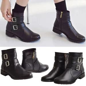 국내 투반도 기모안감 짚업 여성앵클부츠 플랫워커 -카운트 