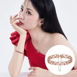 [박하선PICK] 럭키벨 18K골드 랩그로운 루비 팔찌 UGGBR0773RLAB