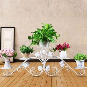 발코니 실내 거실 화분랙 스탠다드(100cm) 화이트 화분 화분대 정리대 받침대 철제