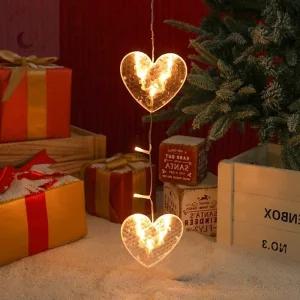 LUNAMAY 유리창조명 트리장식소품 LED 오너먼트 하트