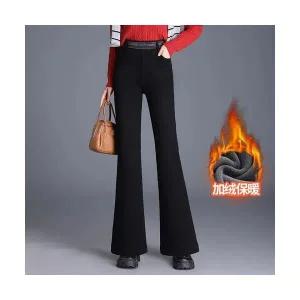 여성 데일룩 데님바지 일자핏 9부 기모 청바지 밴딩 겨울 슬림핏 부츠컷 바지 DAOL4