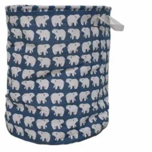 [골드스마일]린넨 수납함 빨래 정리 박스 세탁물 보관함 북극곰 스타일 정리함