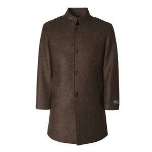 킨록 바이 앤더슨 24 FW 남자겨울코트 수입원단 ROMA 브라운 스탠에리 자파리 코트 IIO24 DK4465 311367