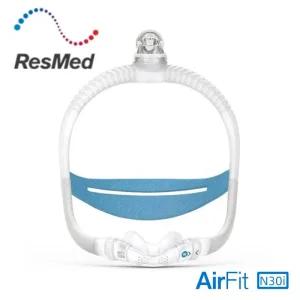 수면 무호흡증 코골이 방지용 Resmed AirFit N30i 비강 CPAP 마스크 헤드기어 스타터 팩 포함