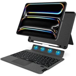 WIWU 아이패드 9세대/8세대/7세대 케이스 키보드 포함 수직 지지대가 있는 탈착식 에어 3세대용 프로 10.5