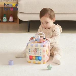 [하베브릭스] [26년 붉은말 에디션] 하베브릭스 국민육아템 6in1 변신큐브 감각발달 터미타임 아기장난감